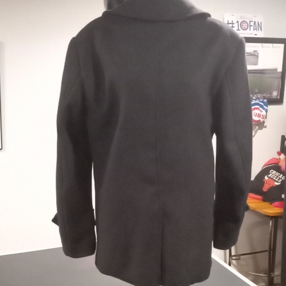 Double Breasted Pea Coat by Match & Stick. M - Picture 6 of 10